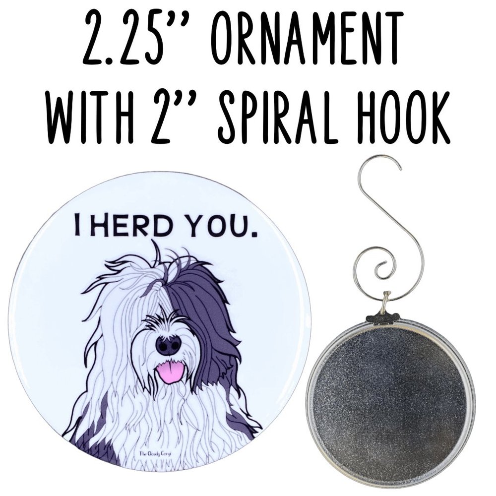 Old English Sheepdog Ornament Holiday Gift & Decor - Picture 2 of 4